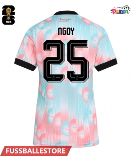 Günstige Belgien Nathan Ngoy #25 Auswärtstrikot Damen WM 2026 Kurzarm